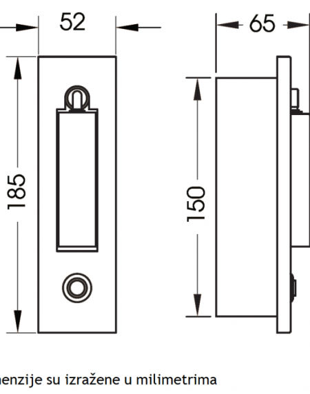 LED SVETILJKA JM-061 ZIDNA 3W 3000K CRNA