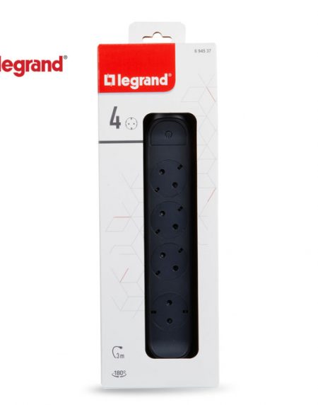 LG 694537 PRODUZNI BLOK 4X2P+E 3M (CRNA/T.SIVA)