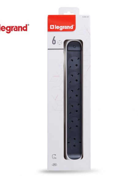 LG 694539 PRODUZNI BLOK 6X2P+E 3M (BELA/T.SIVA)