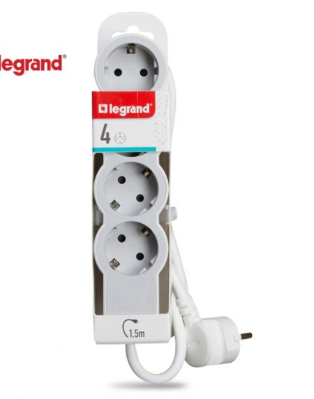 LG 694552 PRODUZNI BLOK 4X2P+E 1.5M (BELA/S.SIVA)