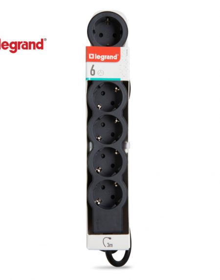 LG 694566 PRODUZNI BLOK 6X2P+E 3M (CRNA/T.SIVA)