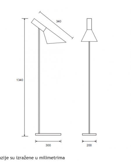 LUNA 296 PODNA LAMPA 1*E27