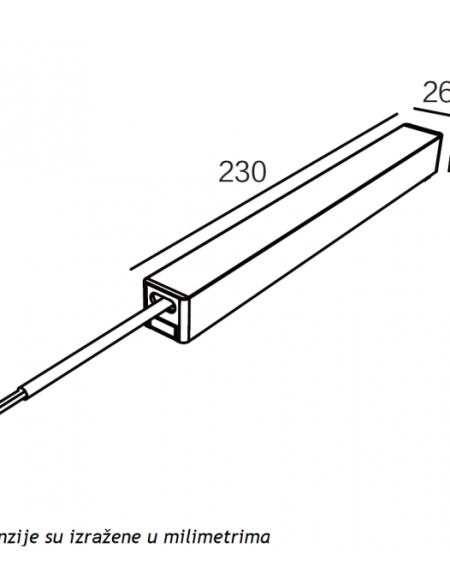 MAGNETIC SLIM NAPAJANJE 26-200W 48V CRNO