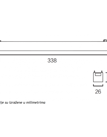 MAGNETIC SLIM SVETILJKA LED26-18T 18W 3000K 24° 48V DC CRNA