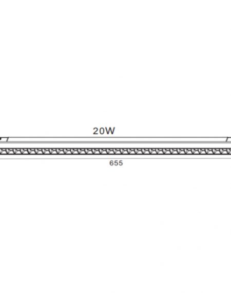 MAGNETIC SVETILJKA LED02-20W 3000K 30° 48V DC CRNA NEW