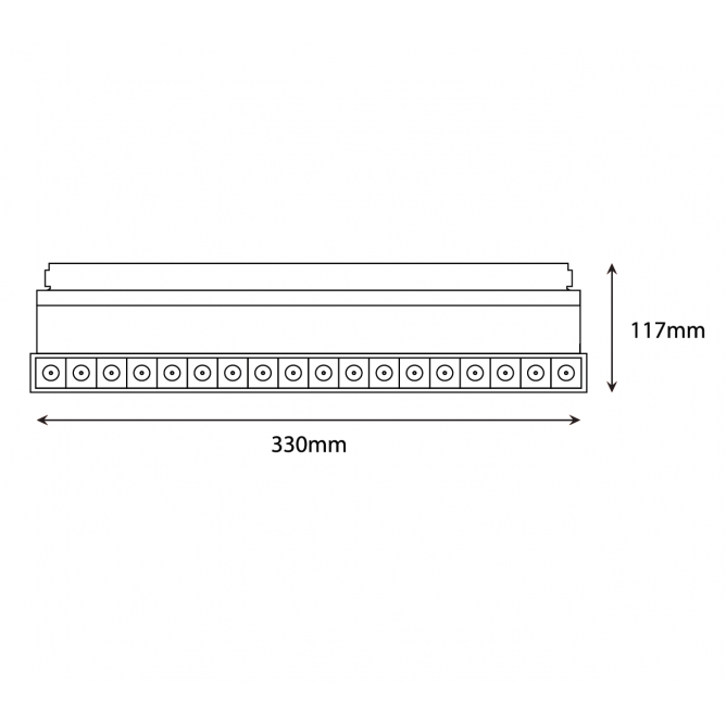 MAGNETIC SVETILJKA LED24-20W 3000K 30° 48V DC - Слика 3