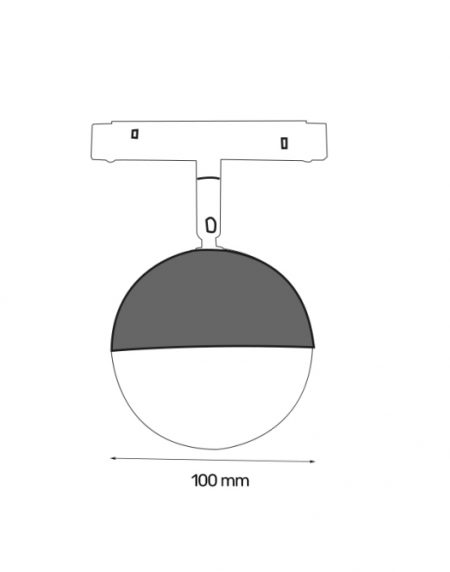 MAGNETIC SVETILJKA LED25-1-12W 3000K 120° 48V DC