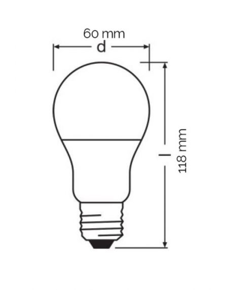 OSRAM LED SIJALICA E27 A 10W/840 VALUE FR75
