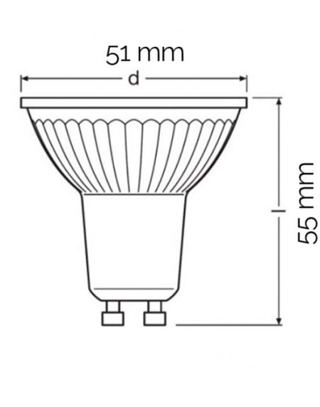 OSRAM LED SIJALICA GU10 4.3W/840 VALUE PAR16 50 36°
