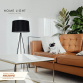 PODNA LAMPA HN3095 1*E27 CRNA - Слика 8