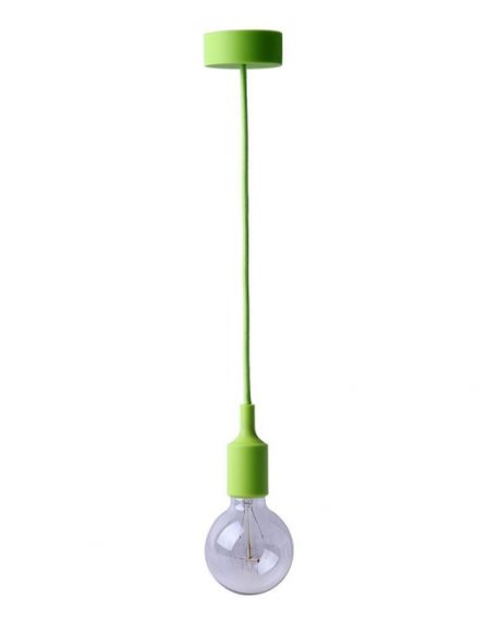 RUSTIK 119 VISILICA 1*E27 ZELENA pvc