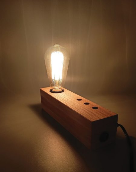RUSTIK 146 STONA LAMPA 1XE27 HRAST