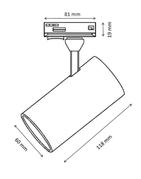 SINSKI REFLEKTOR JM-4076 1xGU10 BELI MONOFAZNI