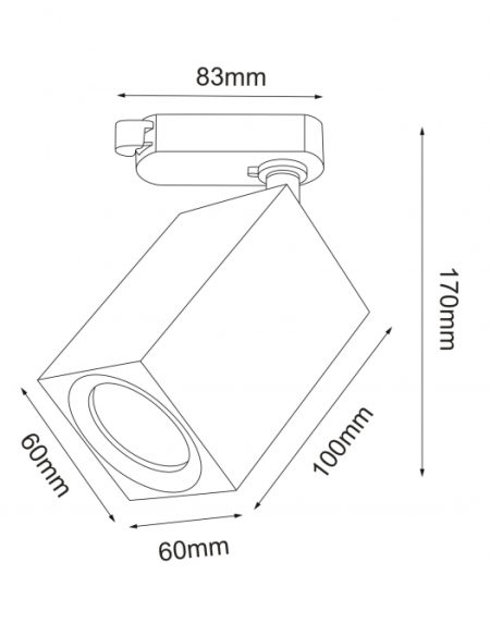 SINSKI REFLEKTOR TL21426 1xGU10 BELI MONOFAZNI