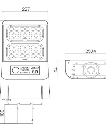 SOLARNA LED SVETILJKA ALFA SSL-56 26W 3000/5700K 6000lm IP65
