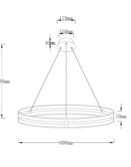 SOLEA 14 LUSTER 48W 3000/4000/6000K BRAON