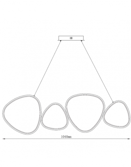 SOLEA 20 LUSTER 48W 3000/4000/6000K BELA