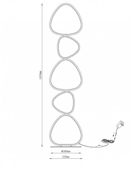 SOLEA 23 PODNA LAMPA 48W 3000/4000/6000K BELA