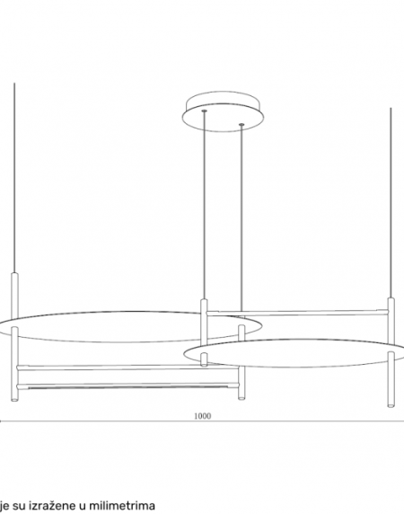 SOLEA 28 LUSTER 34W 3000/4000/6000K BELA/PLAVA