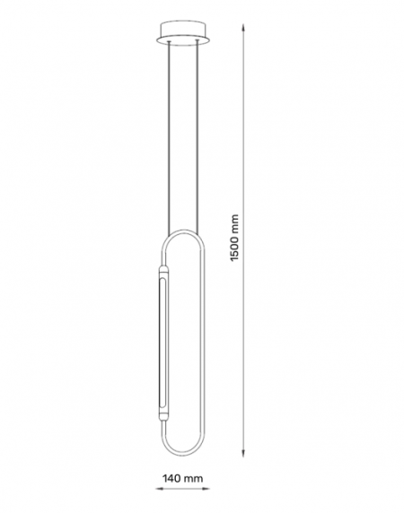 SOLEA 46 VISILICA 8W 3000K CRNA