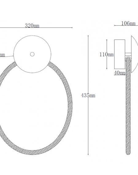 SOLEA 8 ZIDNA LAMPA 15W 3000K CRNA