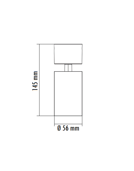 SVETILJKA JM-4063 PLAFONSKA 1*GU10 CRNA
