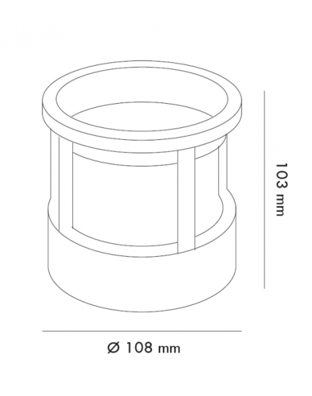 SVETILJKA JM-4609 ZIDNA 6W 3000K IP54 CRNA