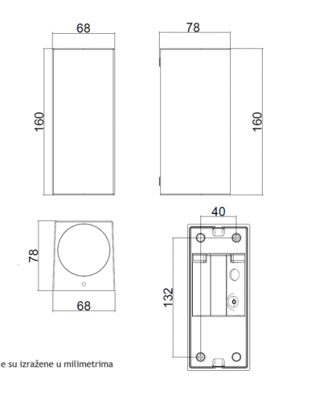 SVETILJKA W10412 ZIDNA 2*GU10 IP65 BELA