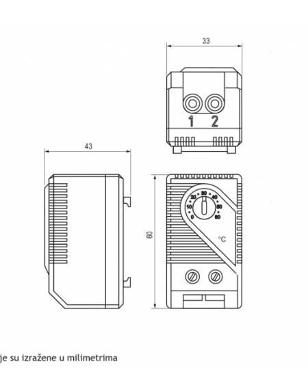TERMOSTAT KTO 011 (NC)