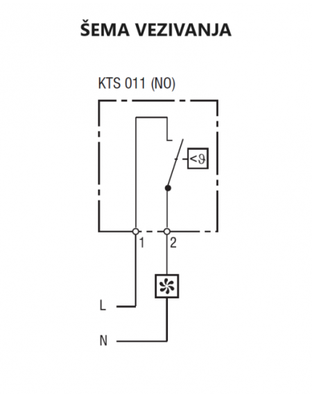 TERMOSTAT KTS 011 (NO)