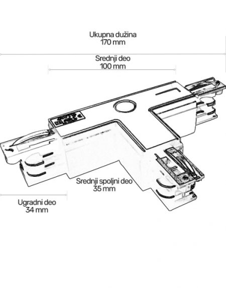 TROF T KONEKTOR WSO-32B CRNI AP
