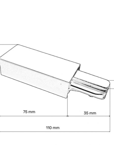 UVODNIK NAPONA MONO BELI KT-05