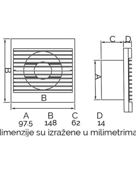 VENTILATOR WIND FI 100 BITON