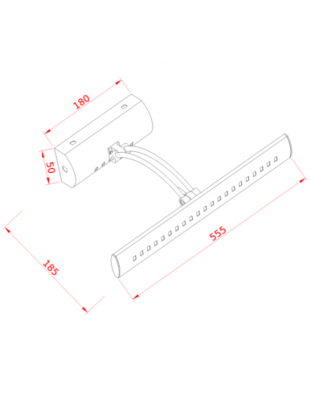 VESTA 140 ZIDNA LAMPA LED 7W 4000K MESING