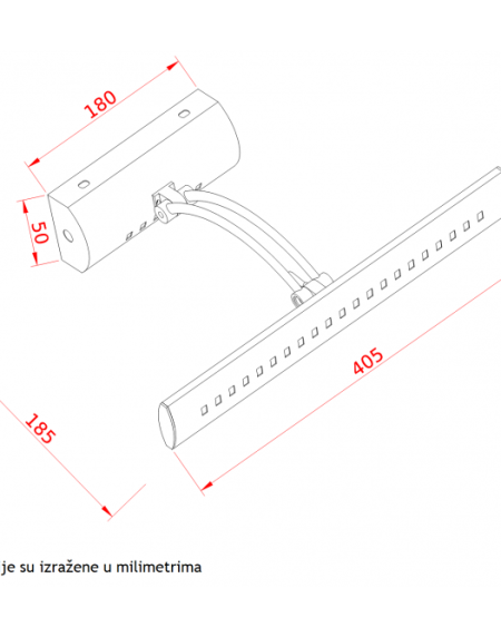 VESTA 17 ZIDNA LAMPA LED 5W 4000K HROM