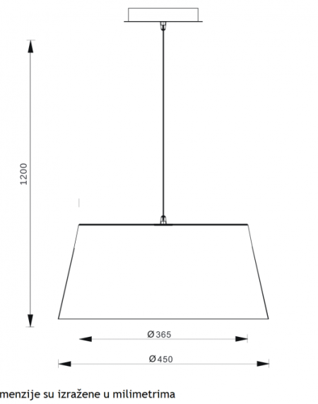 VESTA 334 VISILICA 55W 450*365*1200