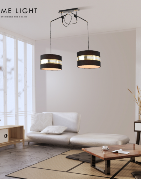 VESTA 416 LUSTER 2*E27 CRNA/SILVER