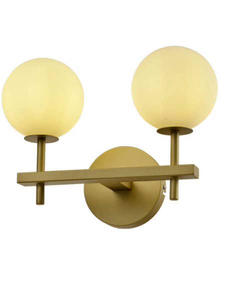 VESTA 431 ZIDNA LAMPA 2*G9 MESING/ZLATO