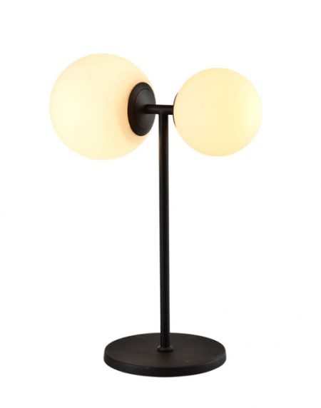 VESTA 432 STONA LAMPA 1*E27/1*E14 MAT CRNA