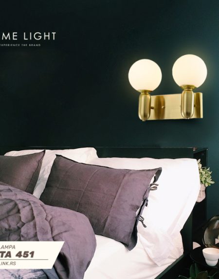 VESTA 451 ZIDNA LAMPA 2*E14 MESING