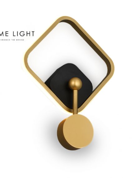 VESTA 466 ZIDNA LAMPA 15W 3000K CRNA/BRUSENO ZLATO