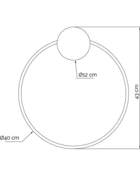 VESTA 565 ZIDNA LAMPA 20W 3000K CRNA/MESING