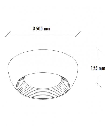 VESTA 625 PLAFONSKA SVETILJKA 40W 3000K CRNA/ZLATO