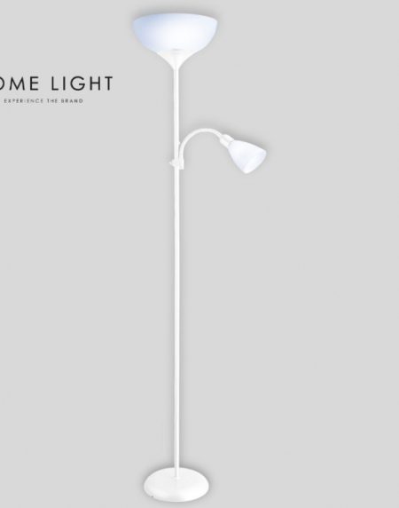 VESTA 653 PODNA LAMPA 1*E27+1*E14 BELA