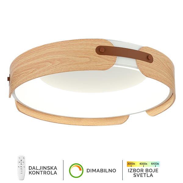 LED plafonska lampa F2097-75C WH+WD