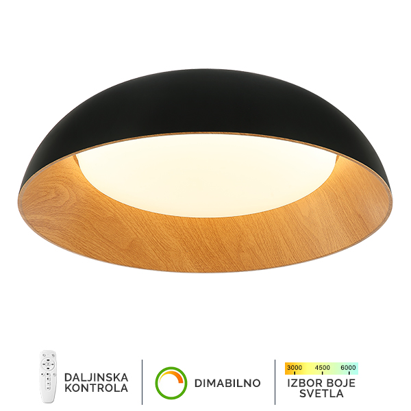 LED plafonska lampa FK2005-66C BK